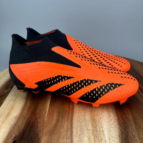 Adidas Predator Accuracy+ FG Men\'s Size 7 Orange Black Soccer Cleats GW4560 New main image 6